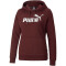 PUMA Essentials Logo Fleece Hoodie Damen aubergine L