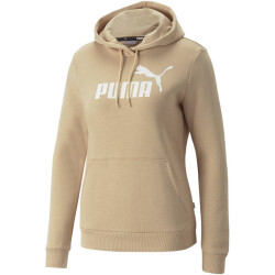 PUMA Essentials Logo Fleece Hoodie Damen light sand XS