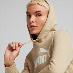 PUMA Essentials Logo Fleece Hoodie Damen light sand XS