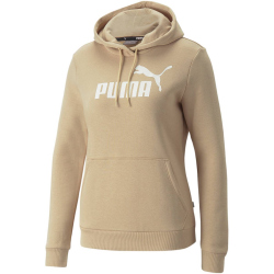 PUMA Essentials Logo Fleece Hoodie Damen light sand M