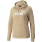 PUMA Essentials Logo Fleece Hoodie Damen light sand L