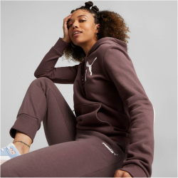 PUMA Essentials Logo Fleece Hoodie Damen dusty plum S