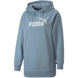 PUMA Essentials Elongated Logo Hoodie Damen blue wash M