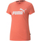 PUMA Essentials Logo Heather T-Shirt Damen salmon S