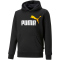 PUMA Ess+ Metallic 2 Col Big Logo Fleece-Hoodie Jungen PUMA black/tangerine 140