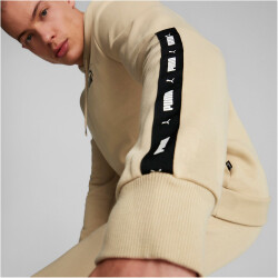 PUMA Ess+ Metallic Tape Hoodie Herren light sand L