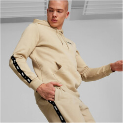 PUMA Ess+ Metallic Tape Hoodie Herren light sand L
