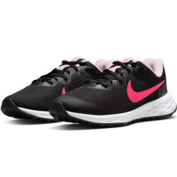NIKE Revolution 6 Laufschuhe Kinder black/hyper pink-pink...