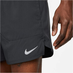 NIKE Dri-FIT Stride 5" Brief-Lined Laufshorts Herren black/black/reflective silv S