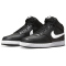 NIKE Court Vision Mid-Top Sneaker Herren black/white-black 38.5