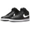 NIKE Court Vision Next Nature Mid-Top Sneaker Herren black/white-black 38.5