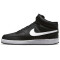 NIKE Court Vision Next Nature Mid-Top Sneaker Herren black/white-black 38.5