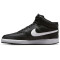 NIKE Court Vision Next Nature Mid-Top Sneaker Herren black/white-black 38.5