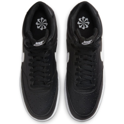 NIKE Court Vision Next Nature Mid-Top Sneaker Herren black/white-black 45