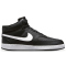 NIKE Court Vision Next Nature Mid-Top Sneaker Herren black/white-black 45