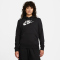 NIKE Sportswear Club Fleece Hoodie Damen black/white XXL