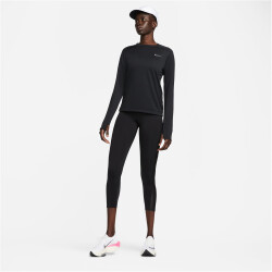 NIKE Dri-FIT Crew langarm Lauf-Oberteil Damen 010 -...