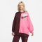 NIKE Sportswear Over-Oversized Fleece Sweatshirt Damen burgundy crush/pinksicle S