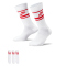 3er Pack NIKE Sportswear Everyday Essential Retro-Sportsocken 102 - white/university red/university red 34-38