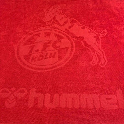 hummel 1. FC Köln Badetuch/Handtuch groß 160x70 cm 3062 - true red M