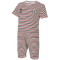 hummel 1. FC K&ouml;ln gestreifter Strampler/Schlafanzug f&uuml;r Babys white asparagus stripe 56
