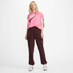 NIKE Sportswear Oversized Fleece Hose Damen burgundy crush S