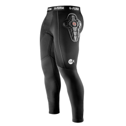 G-FORM Pro Impact gepolsterte Torwart-Unterziehhose black S
