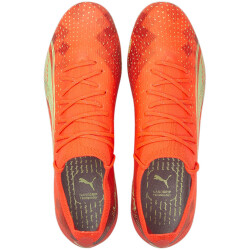 PUMA Ultra Ultimate FG/AG Fußballschuhe fiery coral/fizzy light/puma black 42.5