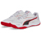 PUMA SolarSTRIKE II Hallenschuhe PUMA white/PUMA black/high risk red 44