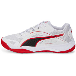 PUMA SolarSTRIKE II Hallenschuhe PUMA white/PUMA black/high risk red 47