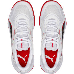 PUMA SolarSTRIKE II Hallenschuhe PUMA white/PUMA black/high risk red 47