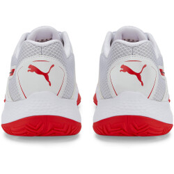 PUMA SolarSTRIKE II Hallenschuhe PUMA white/PUMA black/high risk red 47