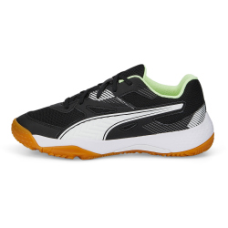 PUMA SolarFLASH II Hallenschuhe Kinder PUMA black/PUMA white/fizzy light/gum 29