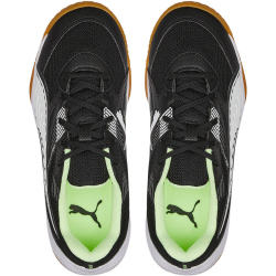 PUMA SolarFLASH II Hallenschuhe Kinder PUMA black/PUMA white/fizzy light/gum 31