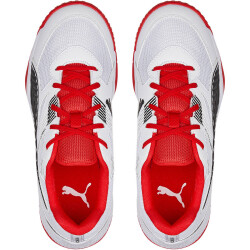 PUMA SolarFLASH II Hallenschuhe Kinder PUMA white/PUMA black/high risk red 32