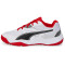 PUMA SolarFLASH II Hallenschuhe Kinder PUMA white/PUMA black/high risk red 32