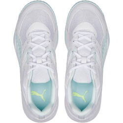 PUMA SolarFLASH II Hallenschuhe Kinder PUMA white/nitro blue/fizzy light 30