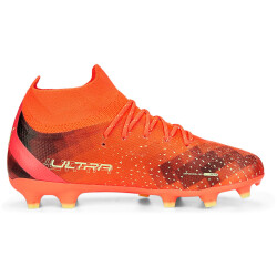 PUMA Ultra Pro FG/AG Fußballschuhe Kinder fiery coral/fizzy light/puma black 38