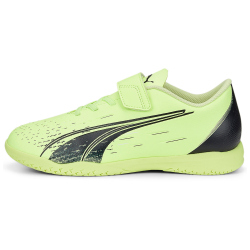 PUMA Ultra Play IT Hallen-Fu&szlig;ballschuhe mit Klettverschluss Kinder fizzy light/parisian night/blue glimmer 28
