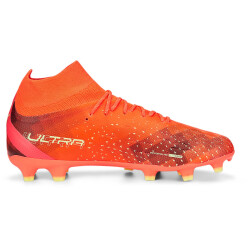PUMA Ultra Pro FG/AG Fußballschuhe Herren fiery coral/fizzy light/puma black 45