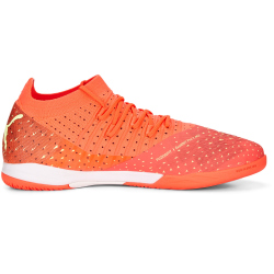 PUMA Future Z 3.4 IT Hallen-Fu&szlig;ballschuhe Herren fiery coral/fizzy light/puma black/salmon 42.5