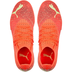 PUMA Future Z 3.4 IT Hallen-Fu&szlig;ballschuhe Herren fiery coral/fizzy light/puma black/salmon 42.5