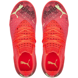 PUMA Future Z 3.4 IT Hallen-Fu&szlig;ballschuhe Kinder fiery coral/fizzy light/puma black/salmon 28