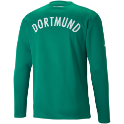 PUMA BVB Borussia Dortmund langarm Torwarttrikot 2022/23 mit Sponsor Herren pepper green XL