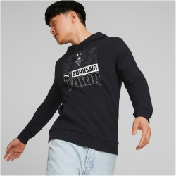 PUMA Borussia M&ouml;nchengladbach ftblCORE Hoodie Herren PUMA black/dark shadow M