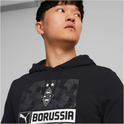 PUMA Borussia M&ouml;nchengladbach ftblCORE Hoodie Herren PUMA black/dark shadow M