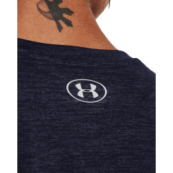 UNDER ARMOUR Tech Twist kurzarm Trainingsshirt Damen 410 - midnight navy/cadet/metallic silver XS