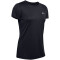 UNDER ARMOUR Tech Twist kurzarm Trainingsshirt Damen 001 - black/metallic silver XS