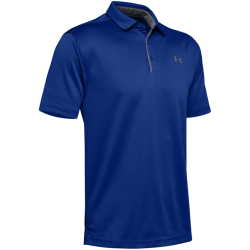 UNDER ARMOUR Tech Poloshirt Herren 400 - royal/graphite/graphite M/T