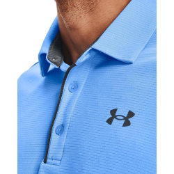 UNDER ARMOUR Tech Poloshirt Herren 475 - carolina blue/graphite blue/pitch gray S